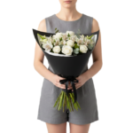 Buquê Mix de Flores Brancas - Jade