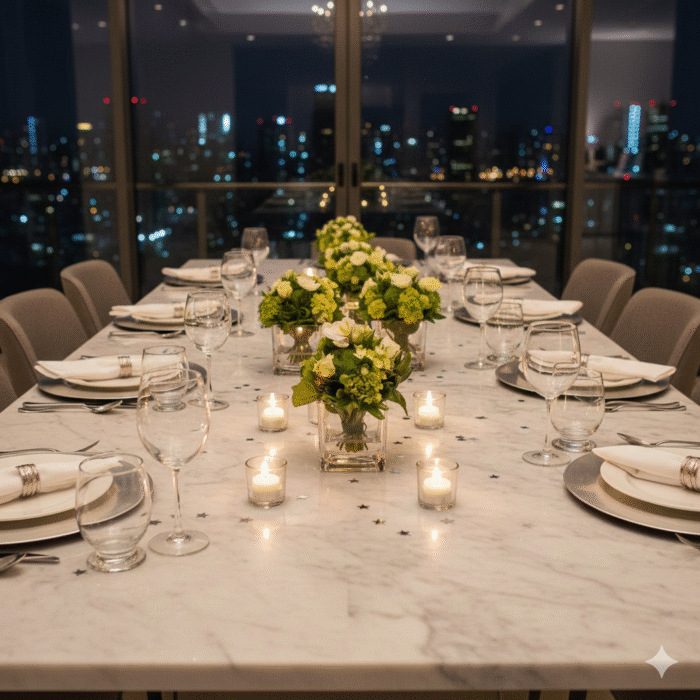 Arranjo de Flores Verdes/Brancas em Vaso - Luv - Imagem 3