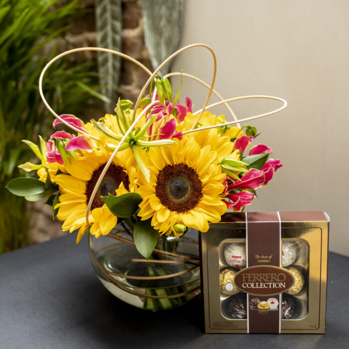 Arranjo de Girassol e Gloriosa - Joséphine - Imagem 2