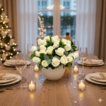 Arranjo Rosas Brancas em Vaso - Aila - Imagem 3