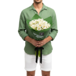 Alstroeméria Branca - Miley <br><b>(Entrega expressa)</b>