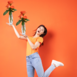 Arranjinho de Rosas Alaranjadas - Imagem 3