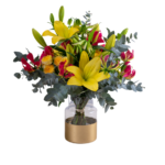 Arranjo floral em vaso