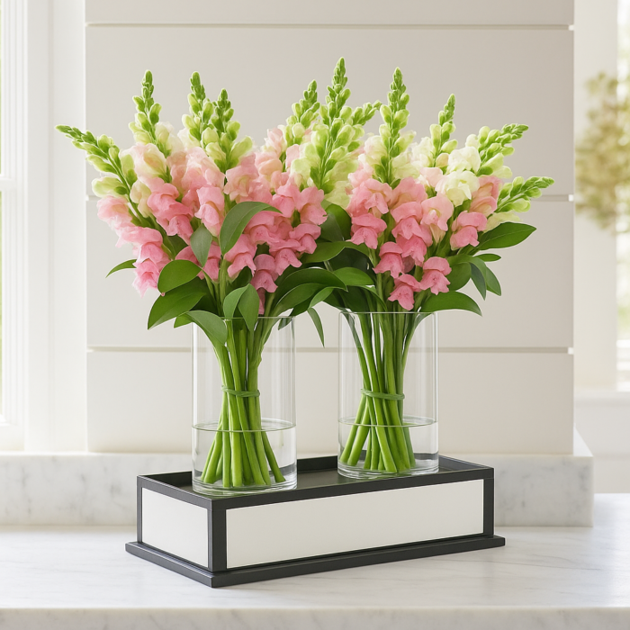 Boca de Leão Rosa em Vaso - Léo