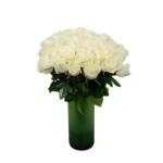 Rosas Brancas em Vaso Verde - Maelle