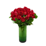 Rosas Brancas em Vaso Verde - Maelle