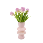 Tulipas Cor-de-Rosa em Vaso Rosa - Cupi
