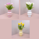 Tulipas Brancas em Vaso - Cupi