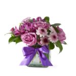 Flores Lilás em Vaso - Luv