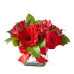 Flores Vermelhas em Cubo - Luv