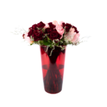 Rosas em Vaso Vermelho - Chérie