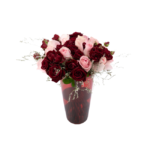Rosas em Vaso Vermelho - Chérie