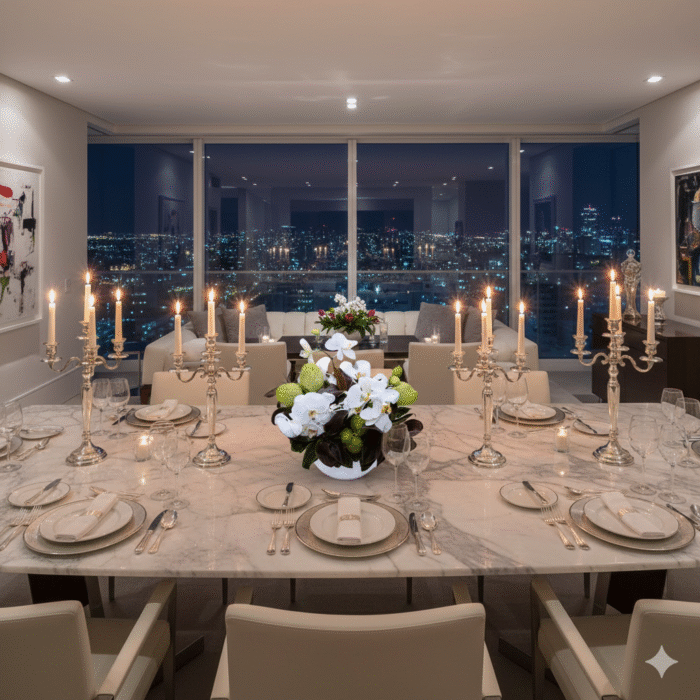 Orquídeas Brancas em Bol de Vidro Polonês - Alicja - Imagem 5